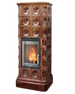 Дровяная печь ABX Kaledonie EXclusive XL высокая, коричневая M213953 - фото 4765189