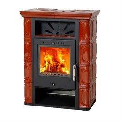 Дровяная печь THORMA BORGHOLM TOP, черный/керамика каштановая M201436 - фото 4765763