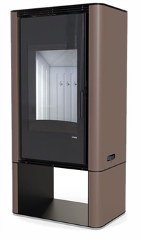 Дровяная печь DEFRO HOME SOLUM LOG, коричневая сталь M213057 - фото 4765790