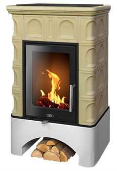 Дровяная печь ABX Britania KI белый цоколь, табак M213844 - фото 4766225