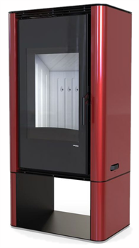 Дровяная печь DEFRO HOME SOLUM LOG, красная сталь M213058 - фото 4766406