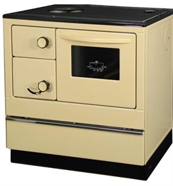 Дровяная печь THORMA OKONOM 85/FIKO DELUXE, левая, бежевая M200836 - фото 4767374