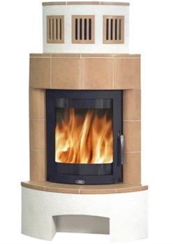 Дровяная печь ABX Normandie угловая, калифорния голд M213933 - фото 4767835