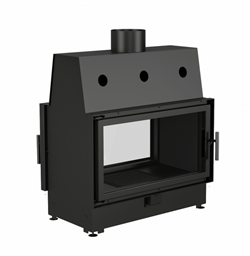 Фронтальная дровяная топка ECT Double 90x51/C 15 кВт, 900/510, туннель, футеровка чугун M203608 - фото 4769099