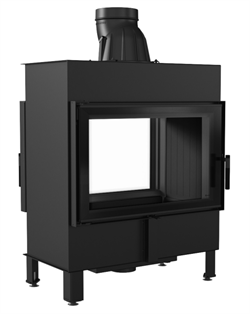 Тоннельная дровяная топка Kratki LUCY/14/T черная футеровка M213584 - фото 4770047