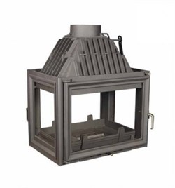 Тоннельная дровяная топка Kratki Zuzia LPT (туннель, стекло слева-справа) M17095 - фото 4770078