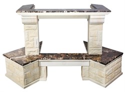 Облицовка для дровяных каминов MadeIra Crocus Emperador (Rosso) M c700 M29154 - фото 4770427