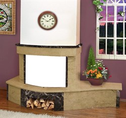 Облицовка для дровяных каминов MadeIra Dominica Dark Giallo, Dark Chokolate М c800 M190184 - фото 4770461