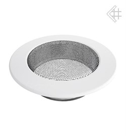 Вентиляционная решетка для камина Kratki КРУГЛАЯ белая д.125 FI/125B M111780 - фото 4770875