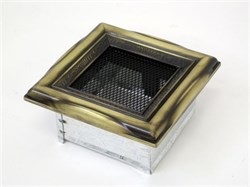 Вентиляционная решетка для камина Kratki 11х11 рустик 11R M111485 - фото 4771393