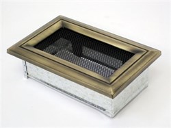 Вентиляционная решетка для камина Kratki 11х17 Оскар латунь 117O M111260 - фото 4771423