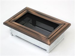 Вентиляционная решетка для камина Kratki 11х17 Оскар медь 117OM M111257 - фото 4771429