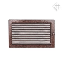Вентиляционная решетка для камина Kratki 22х30 черная/медь пористая с жалюзи 22/30MX M111210 - фото 4771528