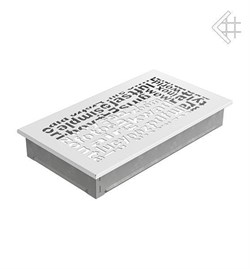 Вентиляционная решетка для камина Kratki 17x30 ABC белая 30ABC/B M111182 - фото 4771569