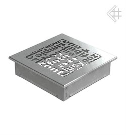 Вентиляционная решетка для камина Kratki 17x17 ABC стальная 17ABC/SZ M111184 - фото 4771574