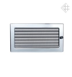 Вентиляционная решетка для камина Kratki 17х30 никелированная с жалюзи 30NX M111296 - фото 4771631