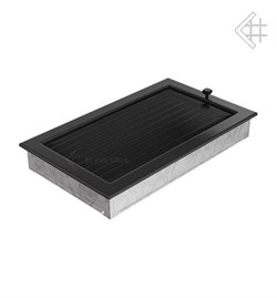 Вентиляционная решетка для камина Kratki 22х37 черная с жалюзи 22/37CX M111283 - фото 4771651