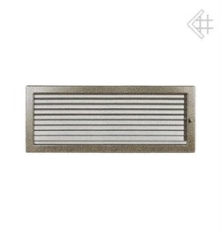 Вентиляционная решетка для камина Kratki 22х45 черная/латунь пористая с жалюзи 22/45CZX M111374 - фото 4771672