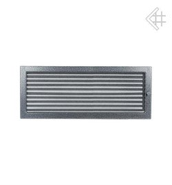 Вентиляционная решетка для камина Kratki 22х45 черная/хром пористая с жалюзи 22/45CSX M111373 - фото 4771691