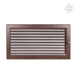 Вентиляционная решетка для камина Kratki 22х37 черная/медь пористая с жалюзи 22/37MX M111297 - фото 4772727