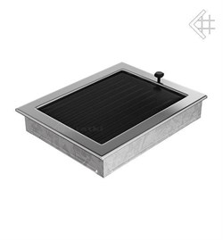 Вентиляционная решетка для камина Kratki 22х30 никелированная с жалюзи 22/30NX M111455 - фото 4772753