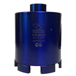 Алмазная коронка для подрозетников KEOS PULSAR М16 72 мм с микроударом 167-082155 - фото 4831238