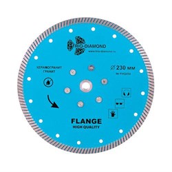 Диск алмазный Trio Diamond Turbo Hot press Гранит с фланцем M-14 230 мм 142-016704 - фото 4835699