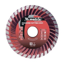 Алмазный диск MATRIX Турбо 150х22,2 мм (сухая резка) 142-119353 - фото 4836140