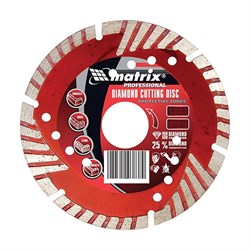 Алмазный диск MATRIX 180х22,2 мм (сухая резка) (сегментный с защитными сектором) 142-121283 - фото 4836165