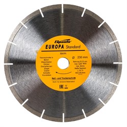 Алмазный диск Sparta 230х22,2 мм (сухая резка) EUROPA Standard 142-119373 - фото 4836168
