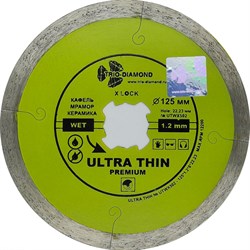 Алмазный диск Trio Diamond Ultra Thin Premium For X Lock d 125 мм 142-105322 - фото 4836174