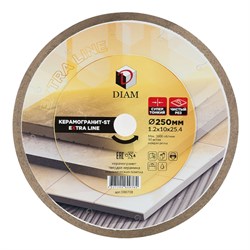 Специальный ультратонкий круг 1A1R керамогранит DIAM-ST Extra Line 250x1,2x10x25,4 142-187568 - фото 4836611