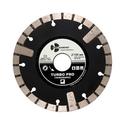 Диск алмазный Trio Diamond Turbo Глубокорез Pro 125 мм 142-014303 - фото 4839173