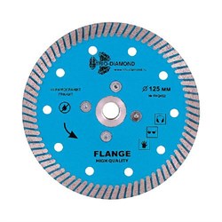 Диск алмазный Trio Diamond Turbo Hot press Гранит с фланцем M-14 125 мм 142-016703 - фото 4839549