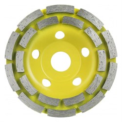 Алмазная сегментная чашка Kronger 125x6x22,23 Diamond Industrial 2-х рядная 207-104311 - фото 4847526