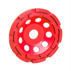 Чашка алмазная 125 мм шлифовальная двухрядная TeamDiamondPro SPEED 207-164361 - фото 4847729