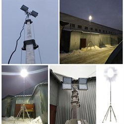 Осветительная мачта с ручной лебедкой СПС-Р 9 м LED 4x100 275-047721 - фото 5001232