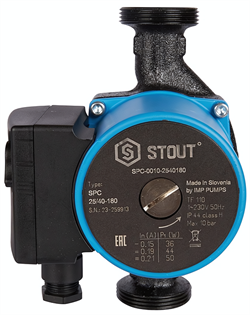 Насос для отопления STOUT 25/40-180 (SPC-0010-2540180) M176030 - фото 5314225