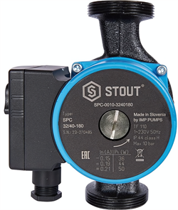 Насос для отопления STOUT 32/40-180 (SPC-0010-3240180) M176032 - фото 5314237