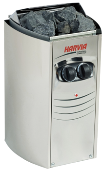 Электрическая печь HARVIA Vega Compact BC35 Steel со встроенным пультом M179287 - фото 5339560