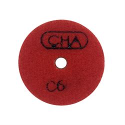 Алмазный гибкий шлифовальный диск CHA C6 50x7,0 №4 гранит wet красный 603-088985 - фото 5349505