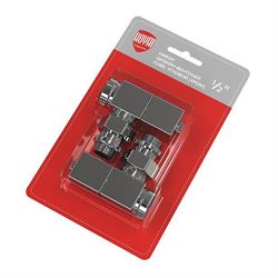Набор вентелей Royal Thermo CUBE, УГЛОВОЙ, (2 шт) хром M215396 - фото 5358915