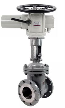 Задвижка клиновая 30с964нж DN GVWR3434M-2W-F-ОСТ Ду300 Ру25 фланцевая GAIR, корпус - углеродистая сталь WCB, уплотнение - металл, с ОСТ-фланцем и круглым штоком, управление - электропривод DN MT-N-060EM-02-220-У1 220 В D040-08412 - фото 5373858