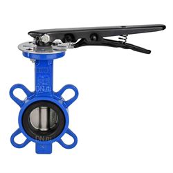 Затвор дисковый поворотный DN WBV3432V-2W-Fb-H Ду50 Ру16, корпус -сталь WCB, диск - нержавеющая сталь 316L, уплотнение - VITON, с рукояткой, квадрат 9х9, F05 D050-17241 - фото 5387966