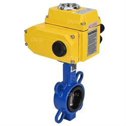 Затвор дисковый поворотный DN WBV3432N-2W-Fb Ду40/50 Ру16, корпус - сталь WCB, диск - сталь 316L, уплотнение - NBR, с электроприводом DN-003 220В D050-16423 - фото 5393499