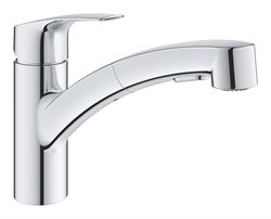 Смеситель для кухни GROHE Eurosmart, низкий выдвижной излив, 30305001 T0048252 - фото 5406622