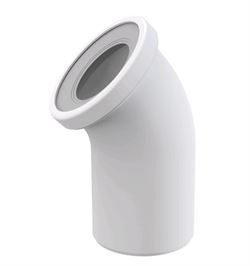 ALCA PLAST Колено для унитаза 45° A90-45 T0000400 - фото 5436760