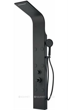 Душевая панель Aquanet Galaxy Black с гидромассажем, алюминий/мат черный, AP40-04 T0054789 - фото 5437527