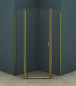 Душевой уголок AZARIO AZ-112P 100*100*200 шкуренная бронза, 5мм прозрачное стекло, CS00020415 T0002800 - фото 5444162