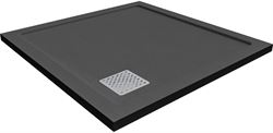 Душевой поддон Taliente из камня 90х90х3,5 черный матовый, Stone с бортом, PTA-ST-90B T0056930 - фото 5445273